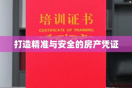 乌什打造精准与安全的房产凭证